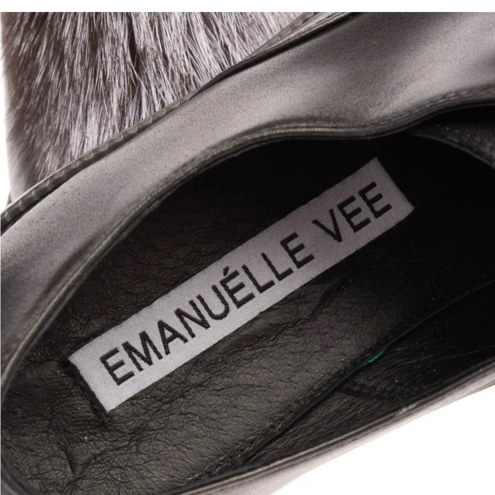 Emanuelle Vee Leather Loafter Shoes 37/7